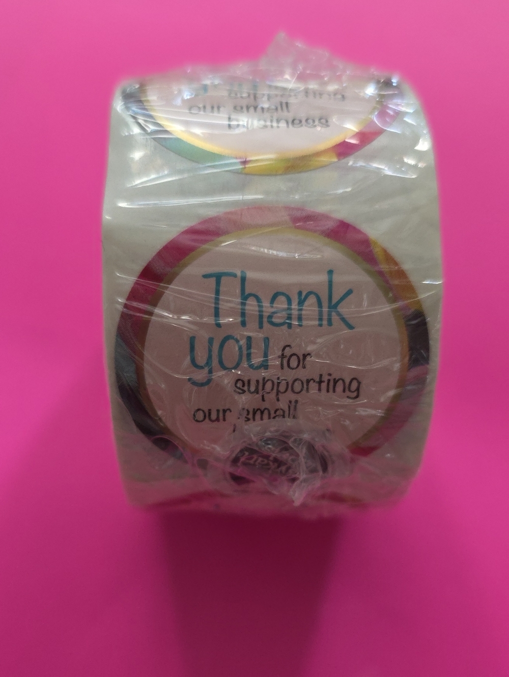 NIP: (500 ROLL) Thank You Stickers